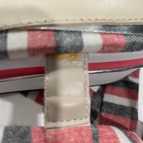 Zara Stripe Ankle Lace Up Chunky Platform Sandals Americana Red White, size 6 - Picture 9 of 10